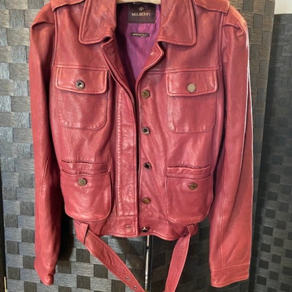 Mulberry Made it Italy Leather Jacket - Picture 1 of 2